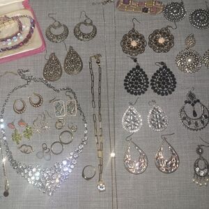 Elegant Silver and Gold Jewelry Set